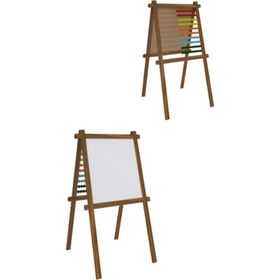 Panda 380 40x55 cm Lüks Ahşap Ayaklı Abaküslü Yazı Tahtası