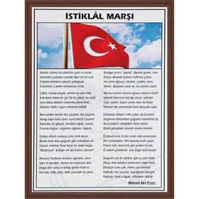 Panda 426 Mdf Çerçeve 35 x 50 Pan İstiklal Marşı