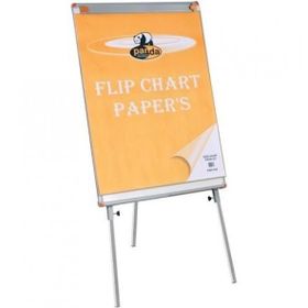 Panda 65x100 cm Beyaz Teleskopik Flipchart Ayaklı Laminant Yazı Tahtası