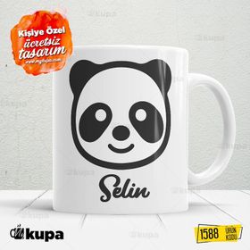 Panda Baskılı Porselen Kupa Bardak