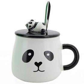 Panda Baskılı Porselen Kupa Bardak