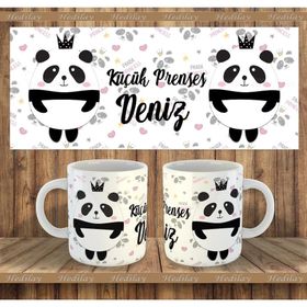 Panda Baskılı Porselen Kupa Bardak