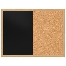 Panda Çift Fonksiyonlu Mantar Pano + 60 cm x 90 cm Siyah Yazı Tahtası
