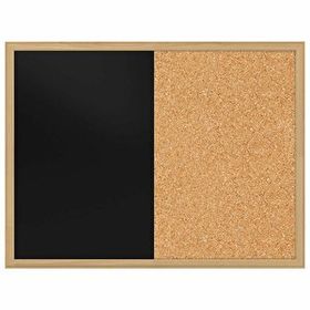 Panda Çift Fonksiyonlu Mantar Pano + 60 cm x 90 cm Siyah Yazı Tahtası