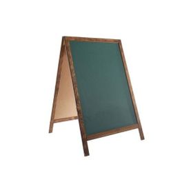Panda PAN371 Yeşil 60x85 Lüks Ahşap Ayaklı Çatı Tipi Yazı Tahtası