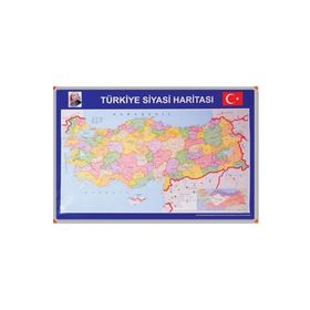 Panda PAN401 70x100 Metal Çerçeveli Türkiye Siyasi Haritası