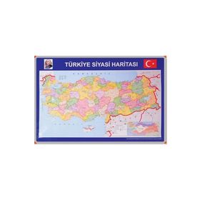 Panda PAN401 70x100 Metal Çerçeveli Türkiye Siyasi Haritası