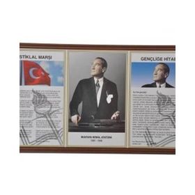 Panda PAN424 Milli Levha 3'lü 45x90 Ahşap Çerçeve