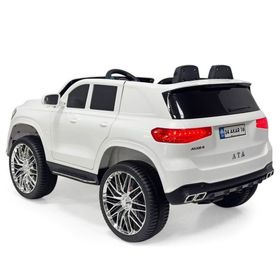 Pandamkee Ata GT 12 V Uzaktan Kumandalı Deri Koltuk Beyaz Akülü Araba
