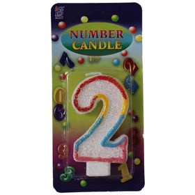 Pandoli 2 Rakamlı Numaralı Parti Mumu