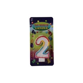 Pandoli 2 Rakamlı Numaralı Parti Mumu