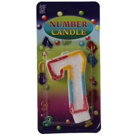 Pandoli 7 Rakamlı Numaralı Parti Mumu