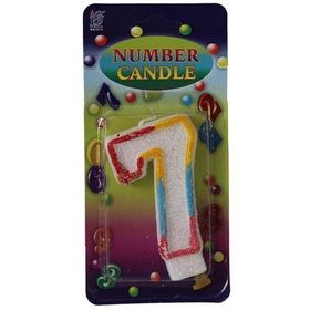 Pandoli 7 Rakamlı Numaralı Parti Mumu