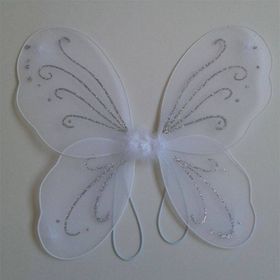 Pandoli Beyaz Renk Kelebek 50cm Parti Kanadı