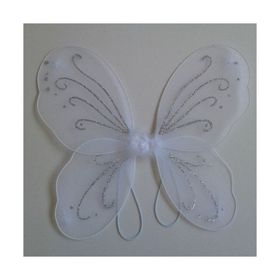 Pandoli Beyaz Renk Kelebek 50cm Parti Kanadı