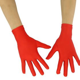 Pandoli Dansi Kırmızı Renk Gösteri Eldiveni Parti Eldiveni