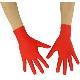 Pandoli Dansi Kırmızı Renk Gösteri Eldiveni Parti Eldiveni