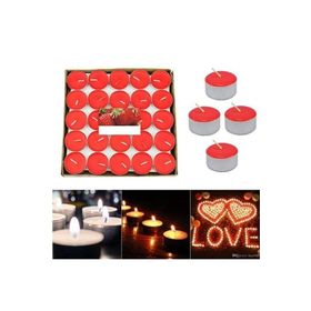 Pandoli Tea Light Kırmızı Renk 50 Adet Mum
