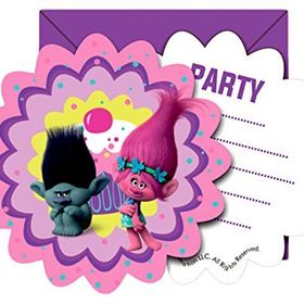 Pandoli Trolls 6 Adet Davetiye Ve Zarf