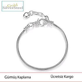Pandora Özel Tasarım Pandora Yılan Zincir Pandora Charm Bileklik