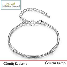 Pandora Özel Tasarım Pandora Yılan Zincir Pandora Charm Bileklik