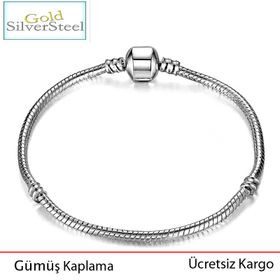 Pandora Özel Tasarım Pandora Yılan Zincir Pandora Charm Bileklik