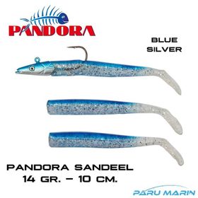Pandora Sandel 10 cm 14 gr Blue Silver Silikon Yem