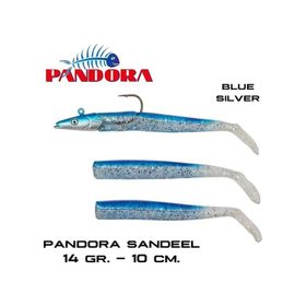Pandora Sandel 10 cm 14 gr Blue Silver Silikon Yem
