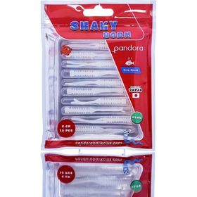 Pandora Shaky Worm White Glow 5 cm Silikon Yem