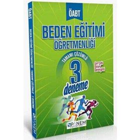 Panem Yayınları - Öabt Beden Eğitimi Öğretmenliği 3 Deneme Çözümlü