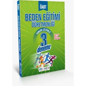 Panem Yayınları - Öabt Beden Eğitimi Öğretmenliği 3 Deneme Çözümlü