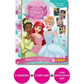 Panini Lisanslı Disney Prinses Mega Başlangıç Paketi Albüm ve 2 Paket 8 Stickers Çıkartma