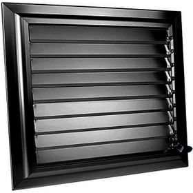 Panjur Fan Alüminyum Hareketli Yüzeysel Siyah 35x35 cm Banyo Wc Menfezi