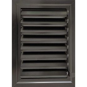 Panjur Fan Alüminyum Hareketli Yüzeysel Siyah Banyo 30x30 cm Wc Menfezi