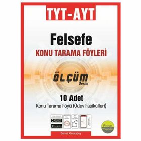 Pano Yayınları Tyt-Ayt Felsefe Konu Tarama Föyleri