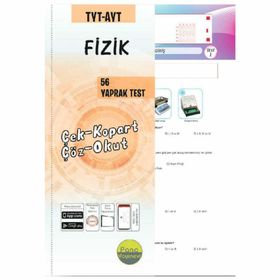 Pano Yayınları Tyt-Ayt Fizik Yaprak Test