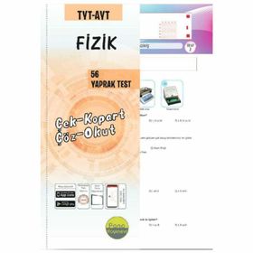 Pano Yayınları Tyt-Ayt Fizik Yaprak Test