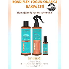 Panorama Professional Bond Plex 12 Etki 1 Arada/400 ml Şampuan 400 ml Saç Bakım Kremi ve 100 ml Saç Bakım Yağı