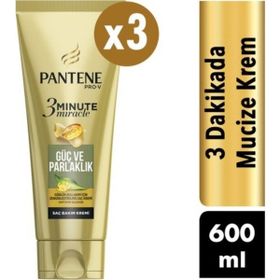 Pantene 3 Minute 3x200 ml Miracle Güç ve Parlaklık Şampuan