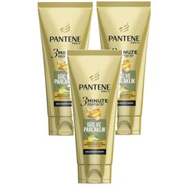 Pantene 3 Minute Miracle 200 ml 3'lü Güç ve Parlaklık Saç Bakım Kremi