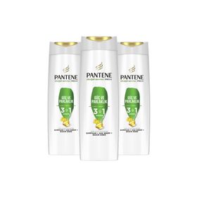 Pantene 3'ü 1 Arada 3x400 ml Güç ve Parlaklık Şampuan