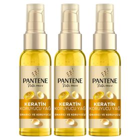 Pantene 3x100 ml Yoğun Bakım Ürünü Keratin Yağı