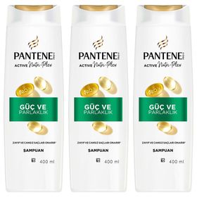 Pantene 3x400 ml Güç ve Parlaklık Şampuan