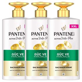 Pantene 3x500 ml Güç ve Parlaklık Saç Kremi
