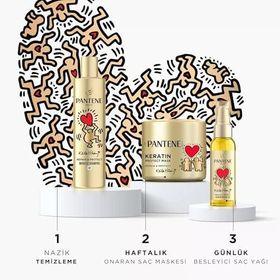 Pantene 4x100 ml Keith Haring Yoğun Bakım Keratin Yağı