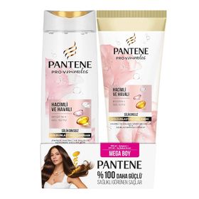 Pantene Hacimli ve Havalı 400 ml Şampuan + 275 ml Saç Bakım Kremi
