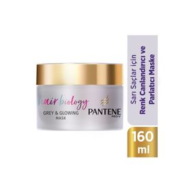 Pantene Hair Biology Renk Canlandırıcı ve Parlaklaştırıcı Maske Sarı Saçlar için Mor Şampuan Sonrası