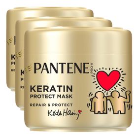 Pantene Keith Haring Onarıcı Koruyucu Keratin 3x300 ml Saç Maskesi