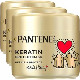 Pantene Keith Haring Onarıcı Koruyucu Keratin 3x300 ml Saç Maskesi