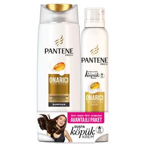 Pantene Onarıcı ve Koruyucu Bakım 360 ml Şampuan  + 180 ml Köpük Saç Bakım Kremi